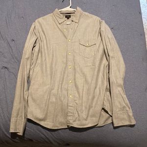J Crew Gray Button Down
